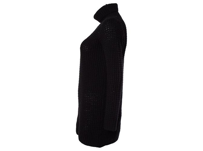 Autre Marque Wiederholen, gestrickter schwarzer Pullover - Ansicht 2