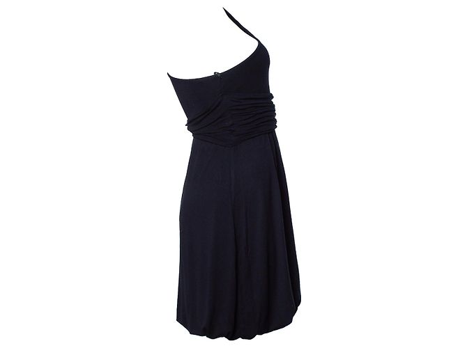 Pinko, Schwarzes drapiertes One-Shoulder-Kleid - Ansicht 2