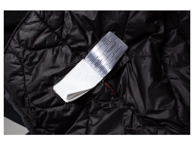 WOOLRICH, Parka negra con capucha de pelo Negro - vista 5