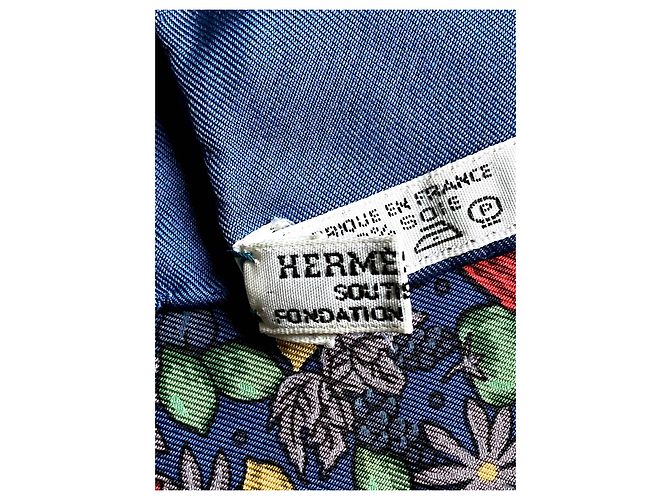 Hermès seda com cachecol carré Multicor - vista 5