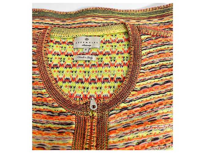 Strickjacke Essentiel Antwerp Wolle Acryl Mehrfarbig Mehrfarben - Ansicht 4