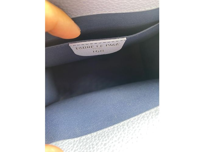Fauré Le Page FAURE LE PAGE  Handbags T.  leather Blue - view 5