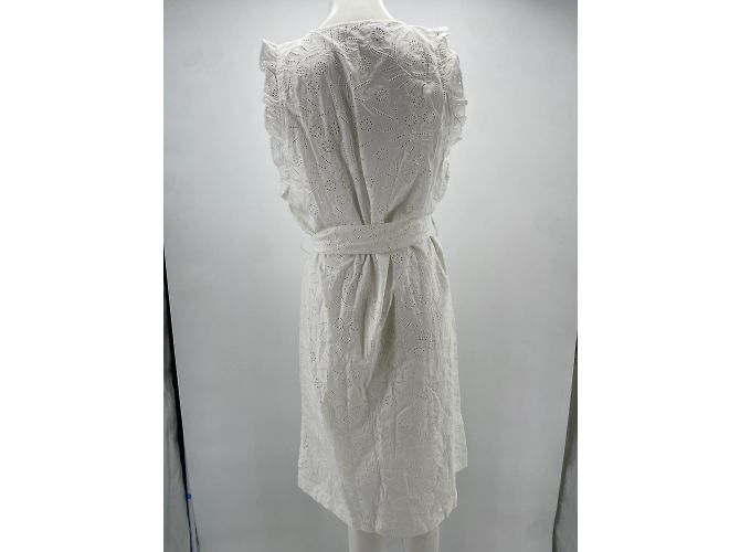 Vestido Tommy Hilfiger T.FR 38 Algodón Blanco - vista 2