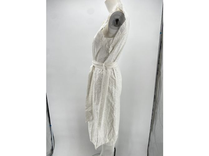 Vestido Tommy Hilfiger T.FR 38 Algodón Blanco - vista 3