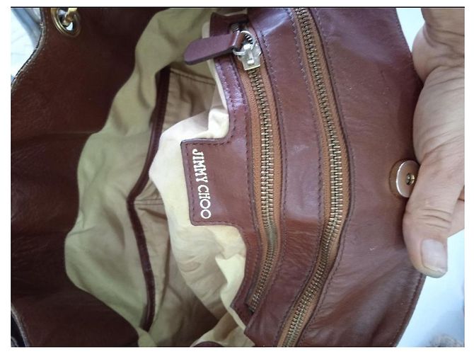 #jimmy choo #vintage #hobo #handbag #shoulderbag Marrone Marrone chiaro Caramello Cioccolato Marrone scuro Cammello - vista 10