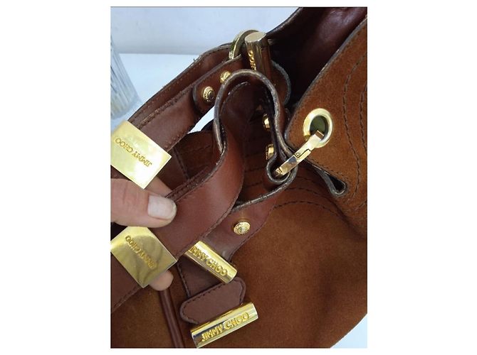 #jimmy choo #vintage #hobo #handbag #shoulderbag Marrone Marrone chiaro Caramello Cioccolato Marrone scuro Cammello - vista 5