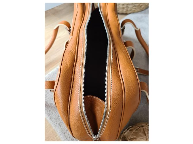 Borsa Loewe in pelliccia color nocciola - vista 7