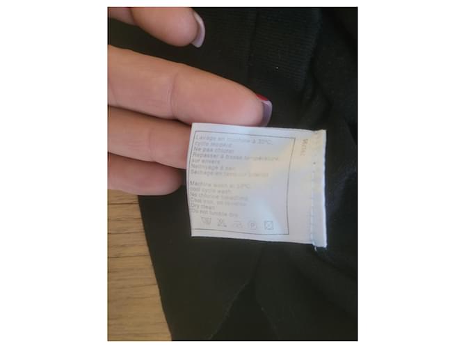 Top Chanel Uniforme Negro Algodón - vista 5