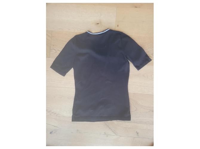 Top Chanel Uniforme Negro Algodón - vista 7