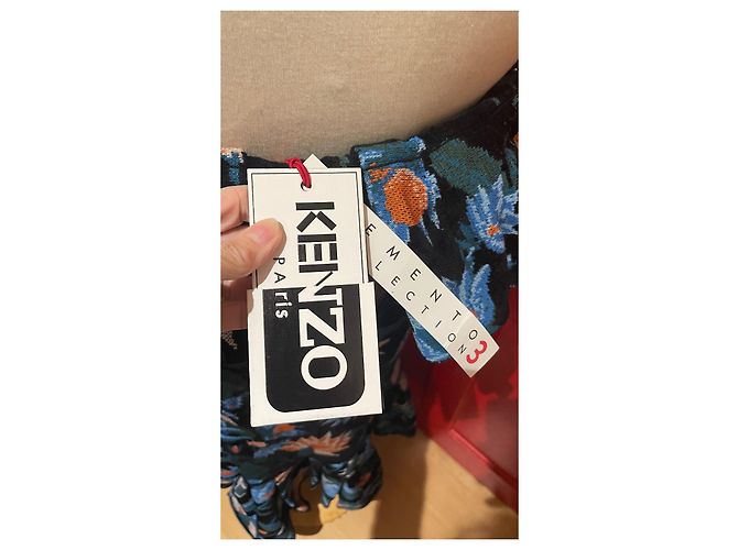 Abito Kenzo Défilé Memento 3 Multicolore con Volant - vista 5