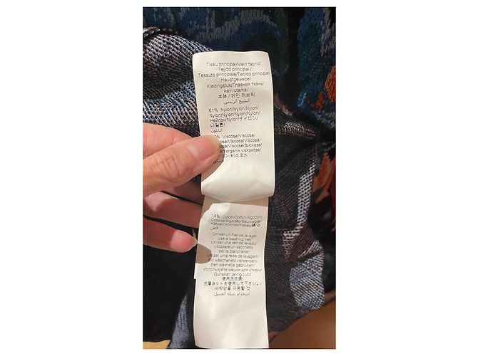 Abito Kenzo Défilé Memento 3 Multicolore con Volant - vista 8