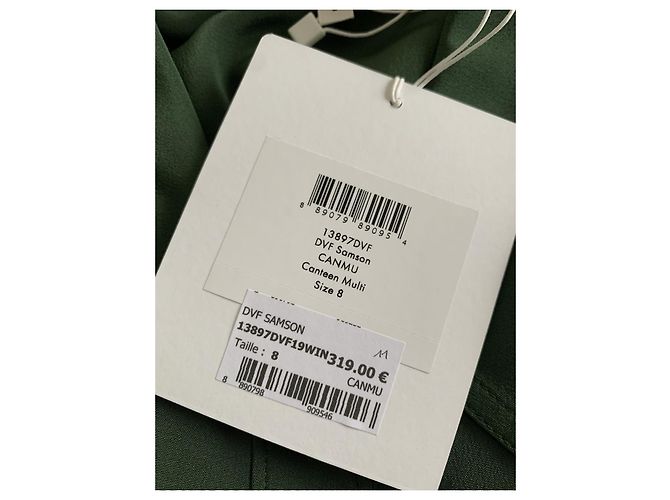 Camicia Diane Von Furstenberg in seta verde - vista 12