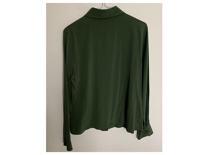 Camicia Diane Von Furstenberg in seta verde - vista 6