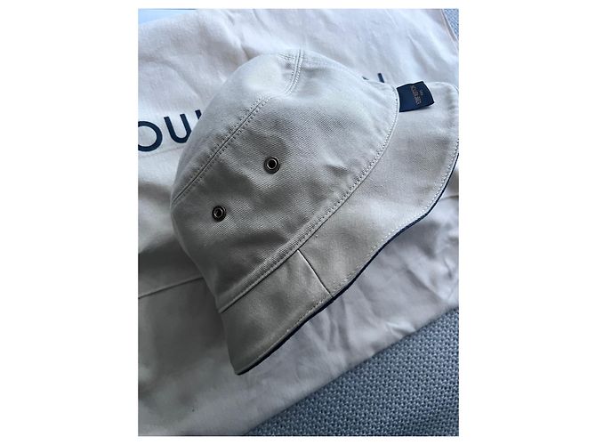 Cappello Louis Vuitton Monogram Jacquard in cotone blu - vista 8