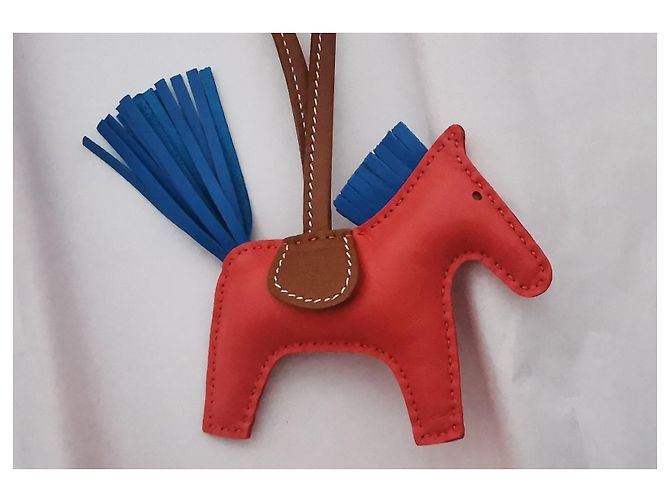 Hermès Rodeo PM Taschenanhänger Lammfell Mehrfarbig - Ansicht 4