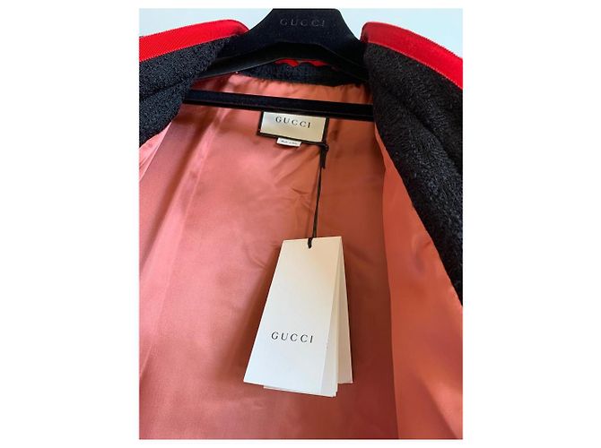 Abrigo de lana Gucci negro - vista 4