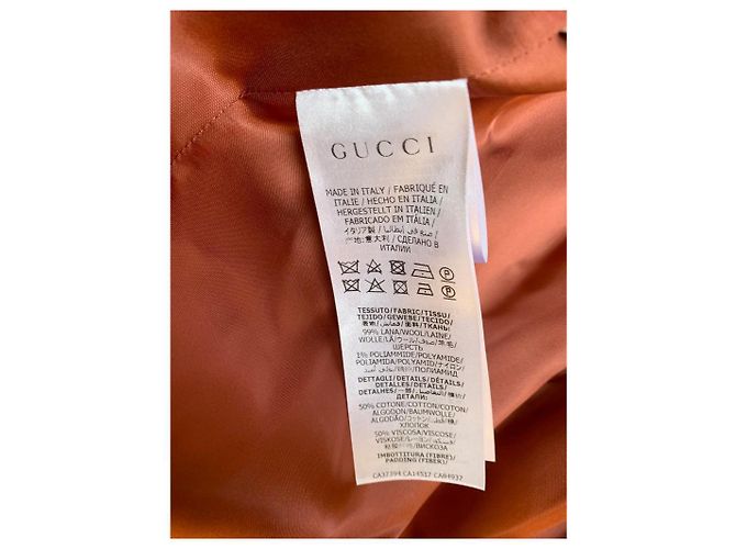 Abrigo de lana Gucci negro - vista 6