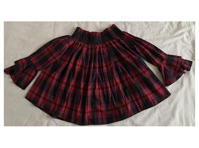 Camicetta Maje in cotone smockata Multicolore - vista 7