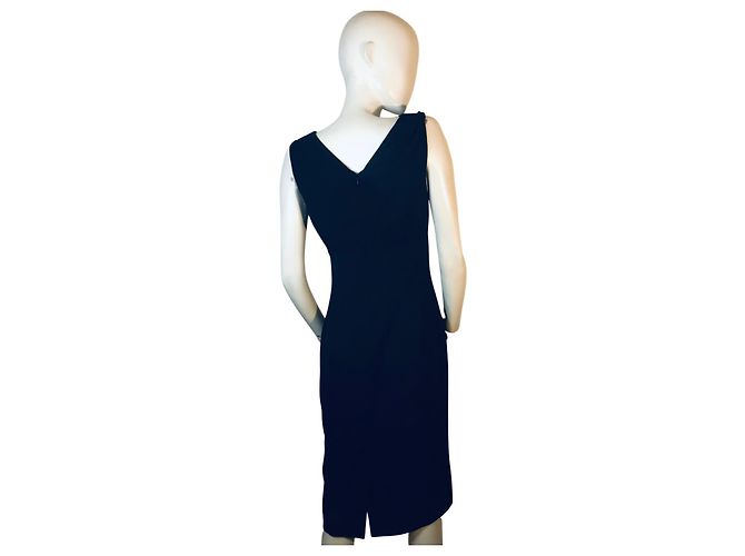 Valentino-Kleid aus Schurwolle Schwarz - Ansicht 4