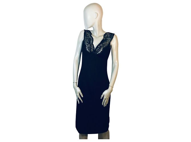 Valentino-Kleid aus Schurwolle Schwarz - Ansicht 6