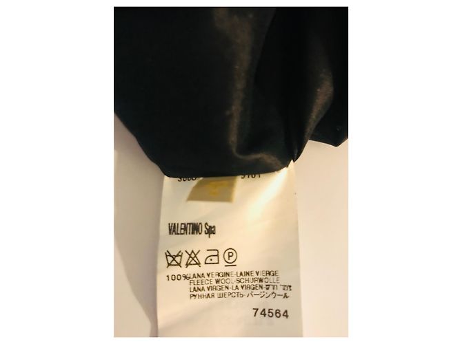 Valentino-Kleid aus Schurwolle Schwarz - Ansicht 8