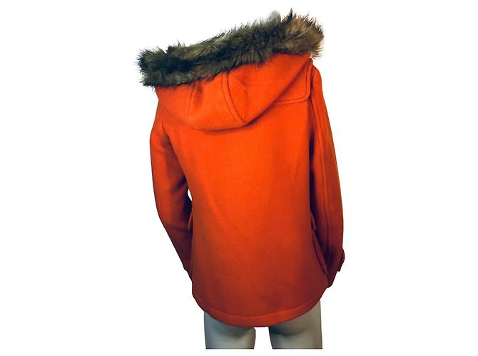 abrigo Uniqlo en mezcla de lana Naranja - vista 2