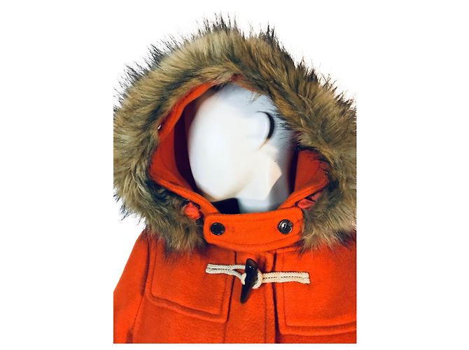 abrigo Uniqlo en mezcla de lana Naranja - vista 5