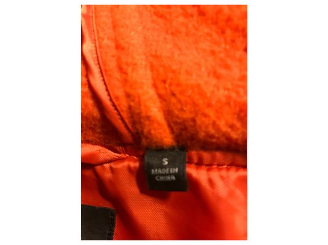 abrigo Uniqlo en mezcla de lana Naranja - vista 7