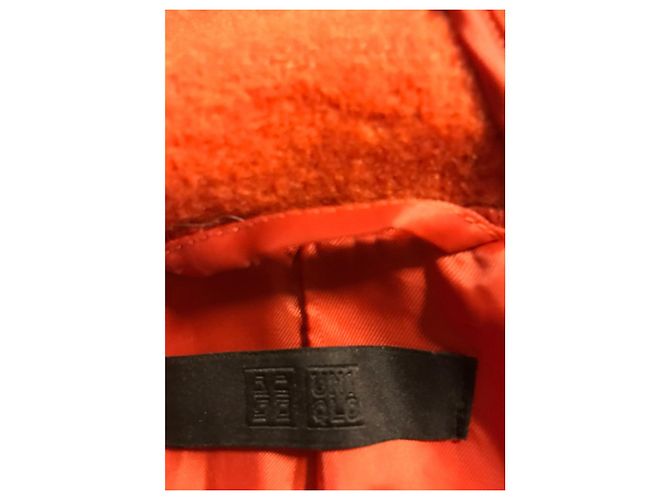 abrigo Uniqlo en mezcla de lana Naranja - vista 8
