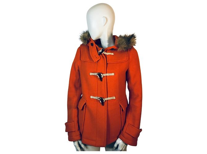 abrigo Uniqlo en mezcla de lana Naranja - vista 9