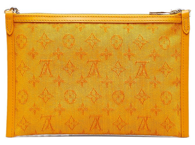 Messenger piatto foderato con monogramma bianco Louis Vuitton - vista 3