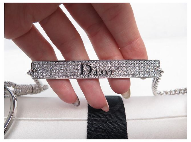 NUOVA BORSA A MANO GALLIANO CHRISTIAN DIOR HARDCORE CON MOSCHETTONE STRASS - vista 3