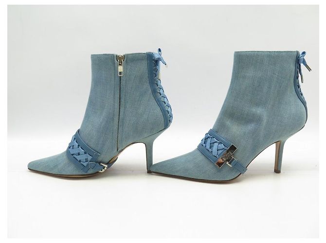 NUEVOS ZAPATOS CHRISTIAN DIOR BOTINES ADMIT IT 38 BOTINES DENIM - vista 2
