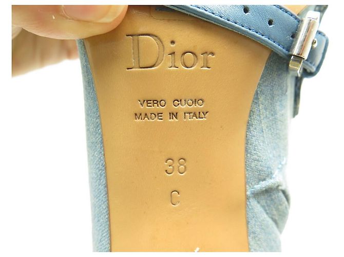 NUEVOS ZAPATOS CHRISTIAN DIOR BOTINES ADMIT IT 38 BOTINES DENIM - vista 4