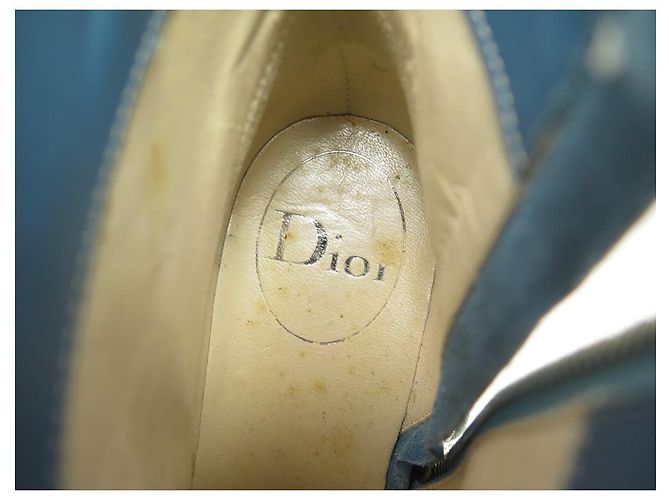 NUEVOS ZAPATOS CHRISTIAN DIOR BOTINES ADMIT IT 38 BOTINES DENIM - vista 8
