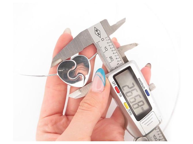 COLLANA CUORE CHRISTOFLE TORQUE DUO PUZZLE 44 Argento massiccio 925 collana d'argento - vista 7