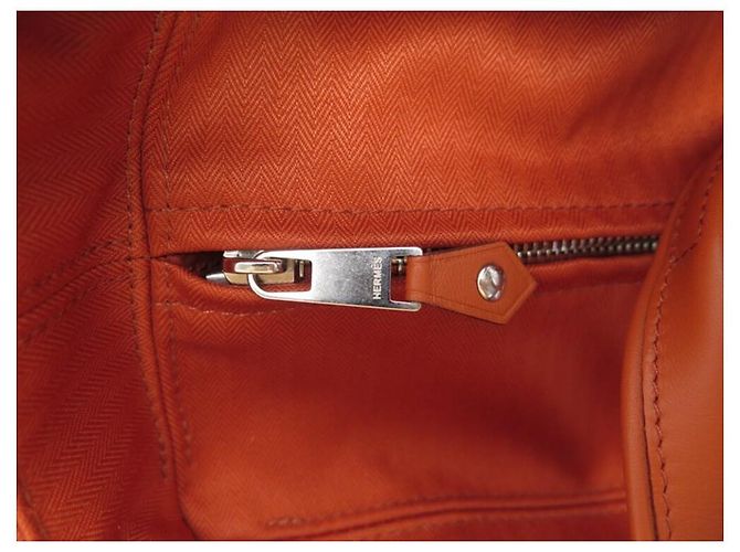 Hermès NOVA BOLSA HERMES ACAPULCO PM CABAS LONA E COURO LARANJA NOVA BOLSA DE MÃO - vista 4