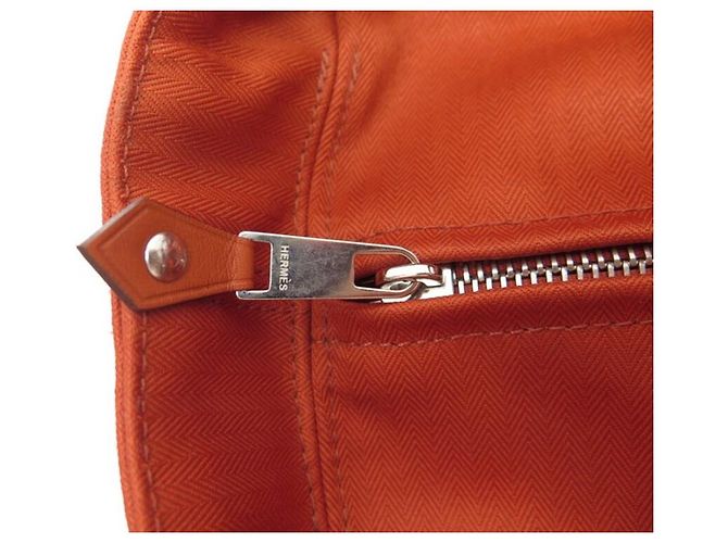 Hermès NOVA BOLSA HERMES ACAPULCO PM CABAS LONA E COURO LARANJA NOVA BOLSA DE MÃO - vista 5