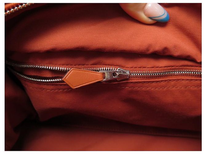 Hermès NOVA BOLSA HERMES ACAPULCO PM CABAS LONA E COURO LARANJA NOVA BOLSA DE MÃO - vista 9