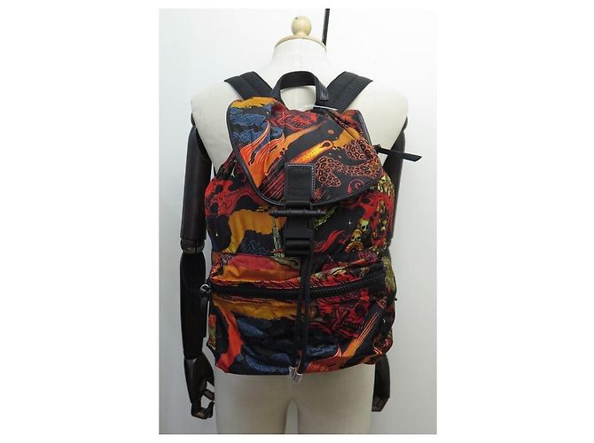 NEUER GIVENCHY JAW BK RUCKSACK500DK03V-MEHRFARBIGE RUCKSACKTASCHE AUS NYLON - Ansicht 5