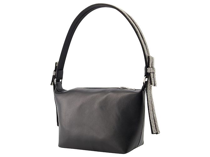 Donna Karan Double Bow Pouch - Kara - Leather - Black - view 2