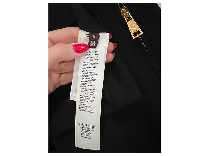 Pantalon noir en viscose Roberto Cavalli - vue 3
