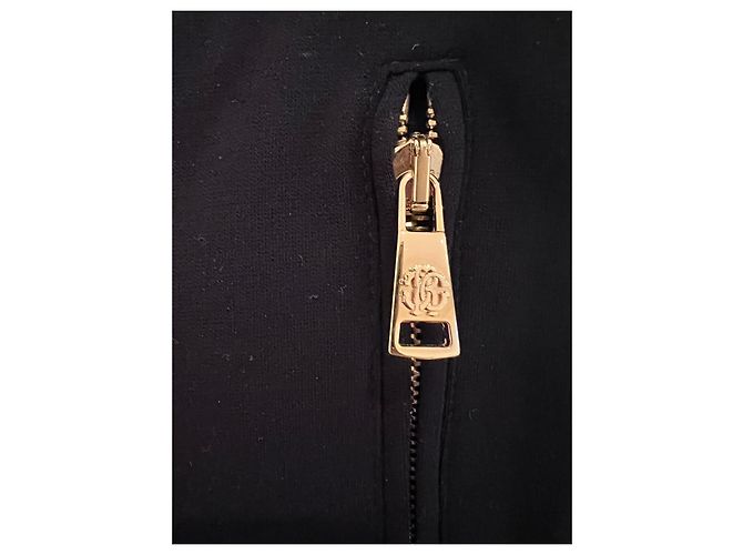 Pantalon noir en viscose Roberto Cavalli - vue 5