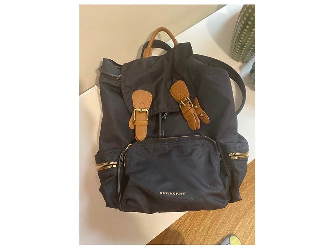 Zaino Burberry in nylon nero - vista 3