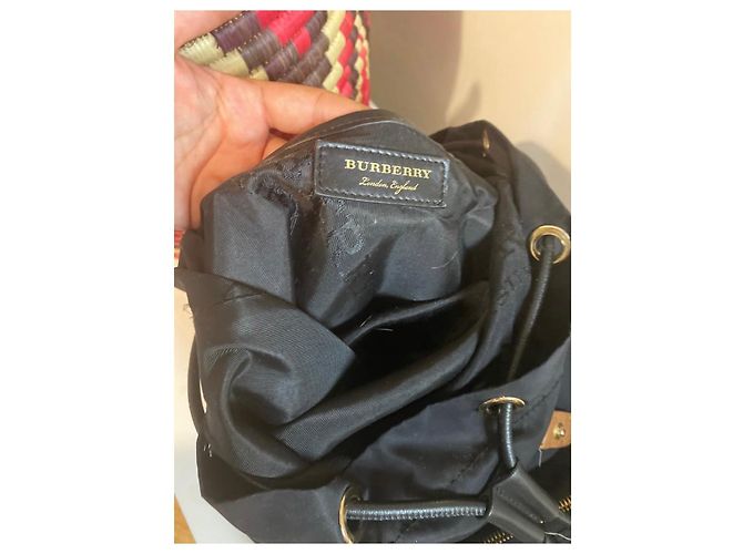Zaino Burberry in nylon nero - vista 4