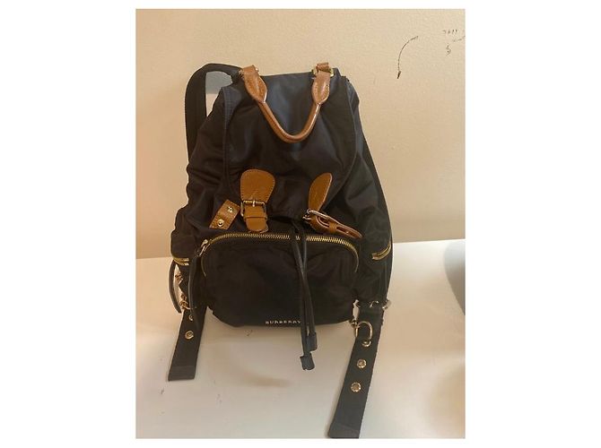 Zaino Burberry in nylon nero - vista 5