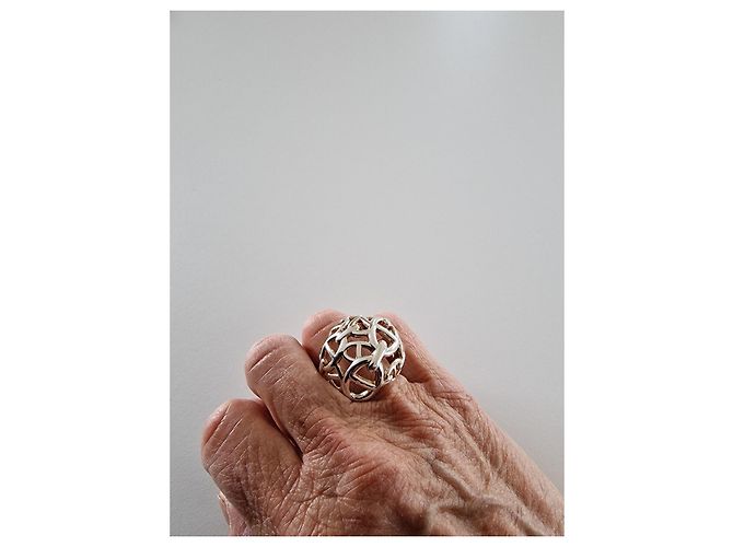 Hermès CHAINED ANCHOR CHAIN Ring Silvery - view 5