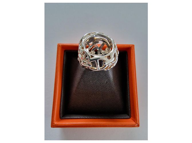 Hermès CHAINED ANCHOR CHAIN Ring Silvery - view 7