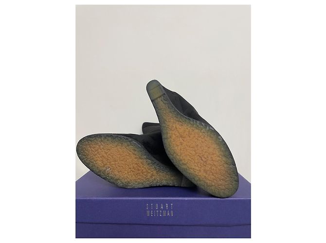 Botas de cuña Stuart Weitzman en ante negro - vista 4