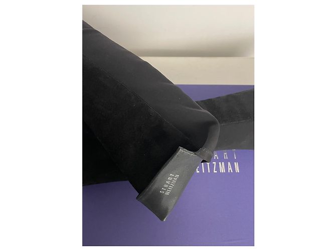 Botas de cuña Stuart Weitzman en ante negro - vista 6